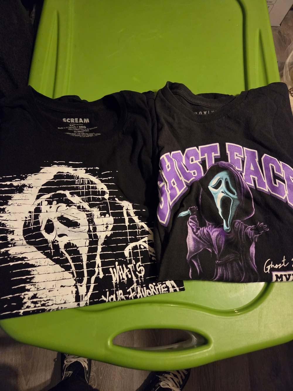 2 Scream Ghostface Black Graphic T-Shirt